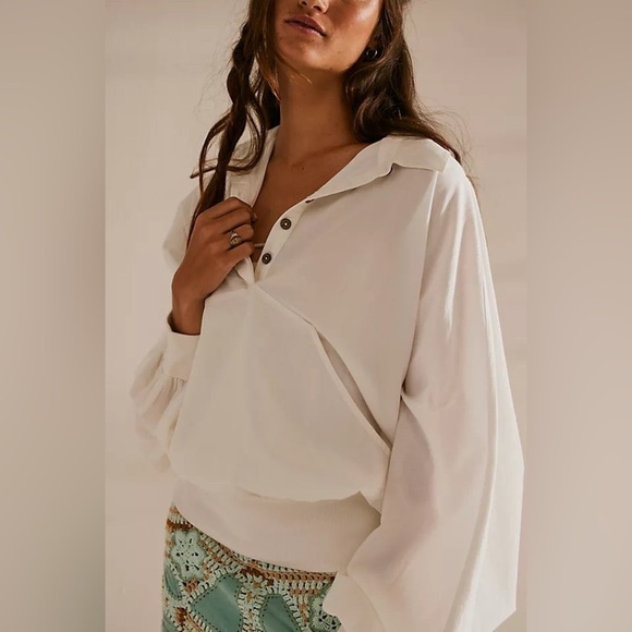 Free People Free-est FP Beach Haru Pullover Top - Picture 2 of 3